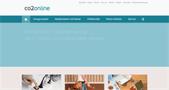 Desktop Screenshot of co2online.de