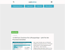 Tablet Screenshot of co2online.de